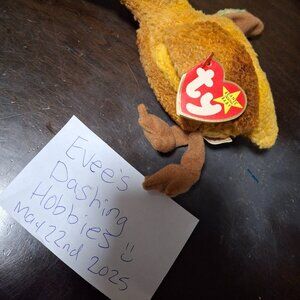 Ty beanie baby beak Ty-dyed Bird Retired 1998 Pe Pellets Rare Tag Error
